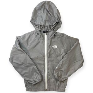 The North Face Hydrenalite Gray & White Hooded Jacket Youth Girls Size XS